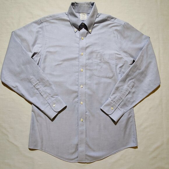 Brooks Brothers 1818 Slim Fit Long Sleeve Dress Shirt 15 1/2-35 - Picture 1 of 9